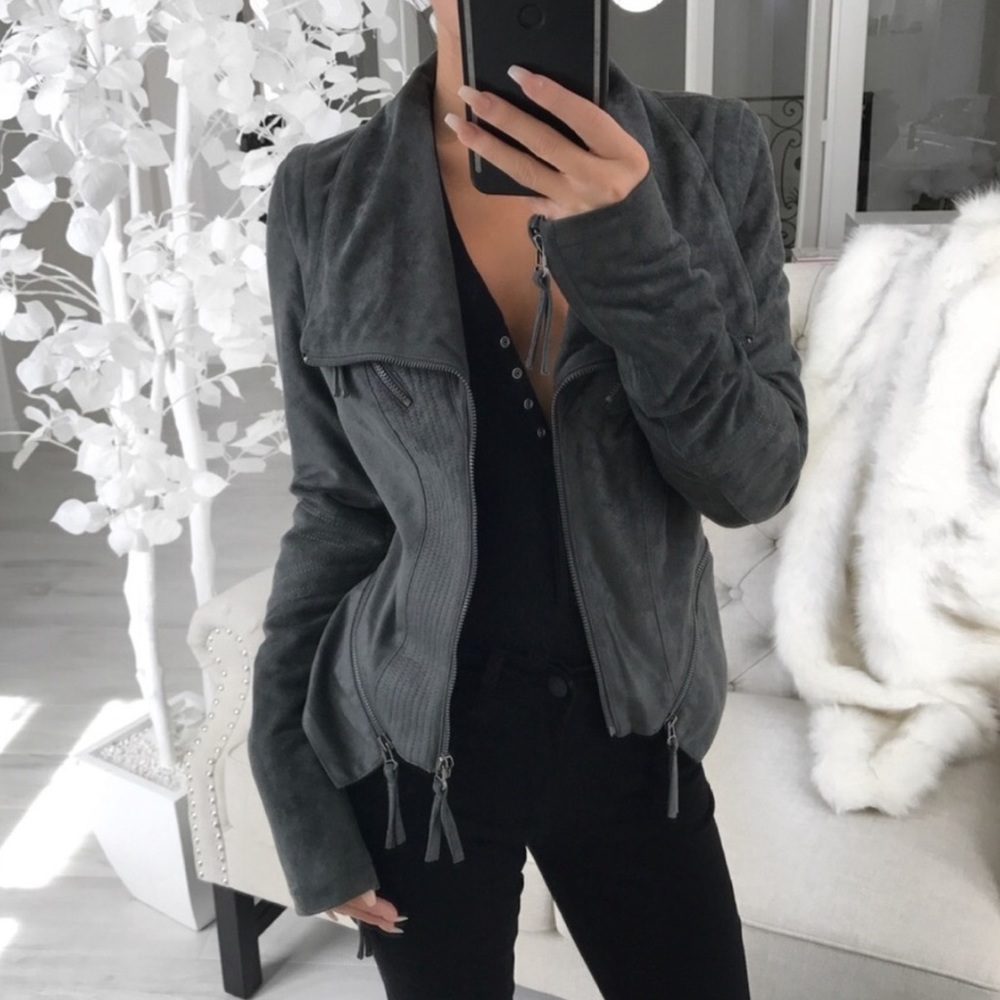 Charcoal Suede Jacket
